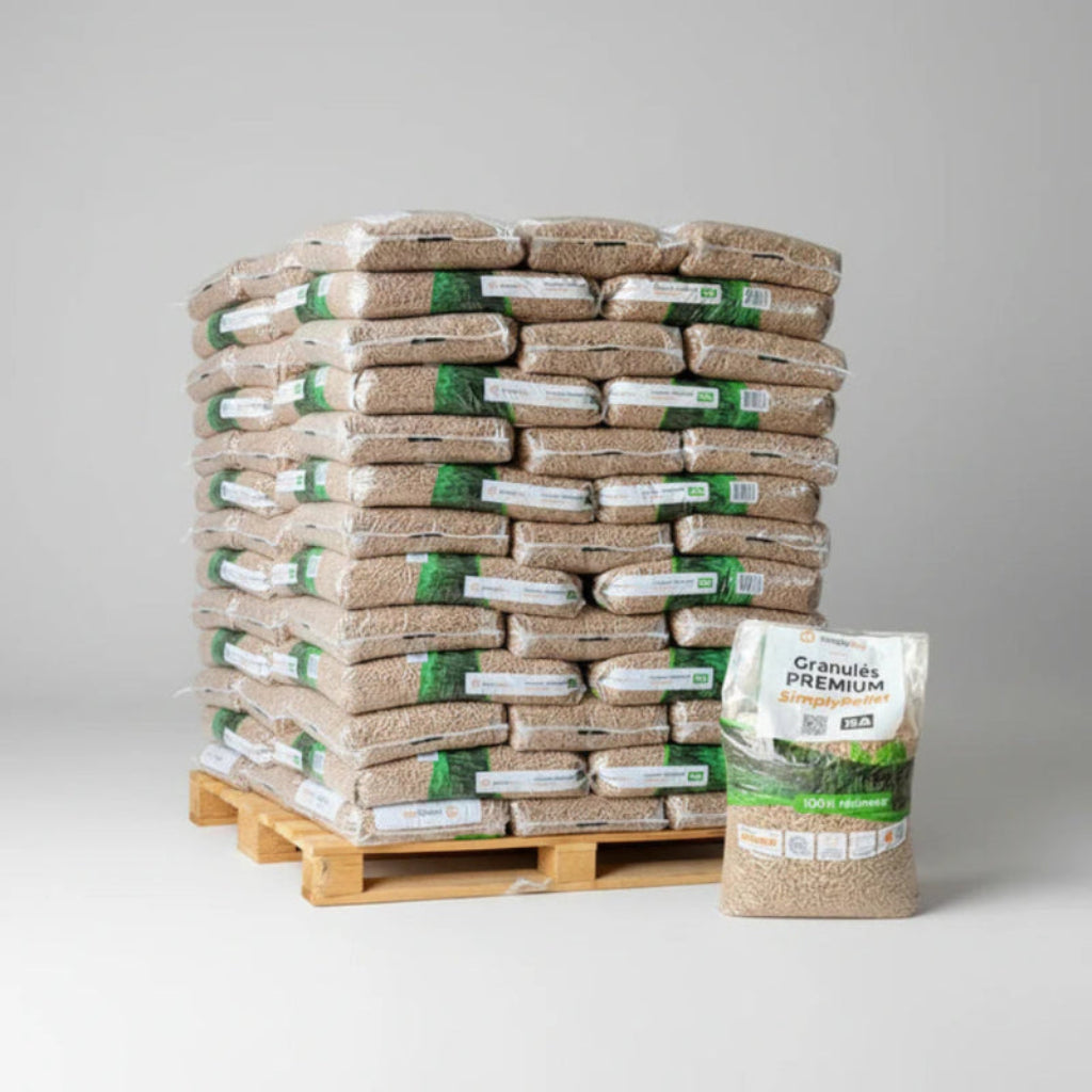 Granulados de madera Premium SimplyPELLET - 65 sacos 975kg