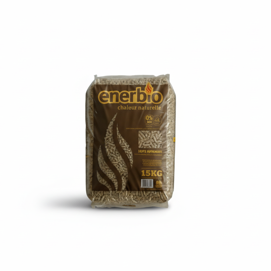 Pellets de madera ENERBIO, 66 sacos de 15 kg