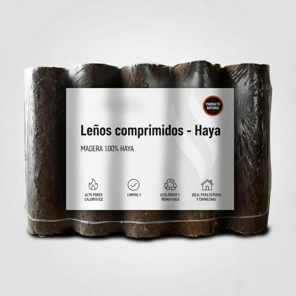 Leños comprimidos - Haya