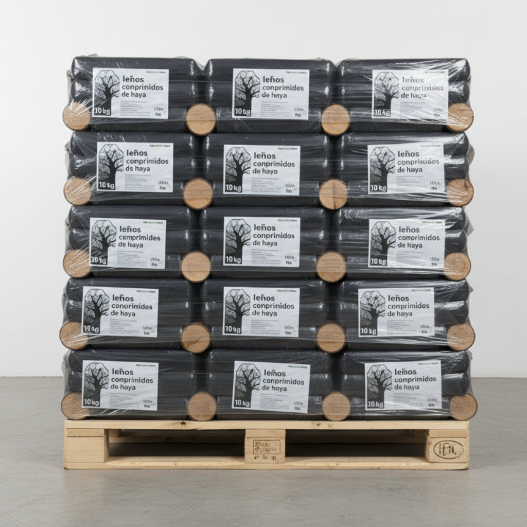 Leños comprimidos - Haya