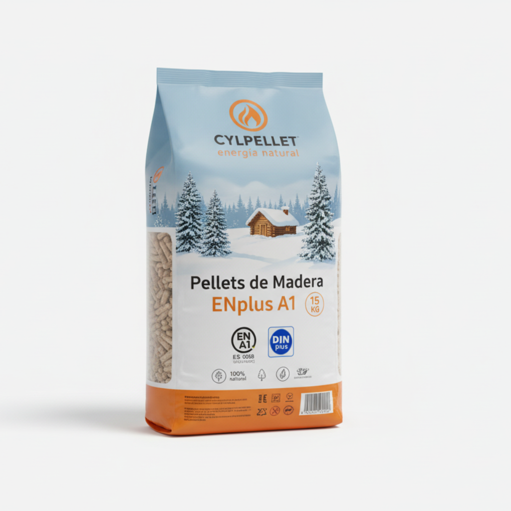 CYL PELLET – 1 Palet de 77 sacos de 15Kg Enplus A1